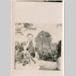 Double exposure with seated man (ddr-densho-426-2447)