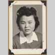 Portrait of Mitzi with a collared top (ddr-densho-542-270)