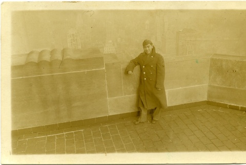 Herbert K. Yanamura on a balcony (ddr-densho-22-388)