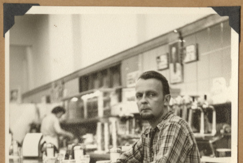 Man in a plaid shirt (ddr-densho-542-119)