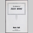 Program from production of The World of Suzie Wong at the Music Hall in Baltimore (ddr-densho-367-255)