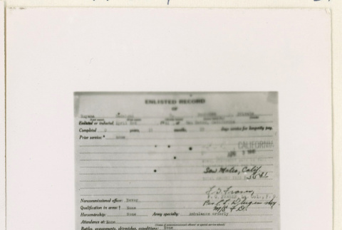 Sadaichi Suyama enlisted record (ddr-densho-37-1361)