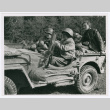 Two members of the Free French with Members of the 442nd (ddr-densho-1007-267)