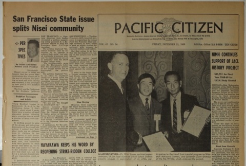 Pacific Citizen, Vol. 67, No. 24 (December 13, 1968) (ddr-pc-40-50)