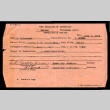 Termination notice, Form WRA-114, Al Tsukamoto (ddr-csujad-55-3)