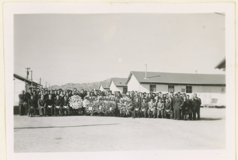 Mourners at Masaru Okuhara's funeral (ddr-densho-37-1264)