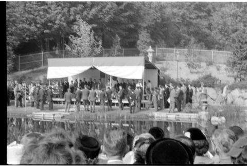 Crown Prince Akihito and Crown Princess Michiko visiting the Seattle Japanese Garden (ddr-densho-363-358)