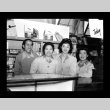 Kay Watanabe and T. Shiino in the canteen, Amache Co-op (ddr-csujad-55-1554)