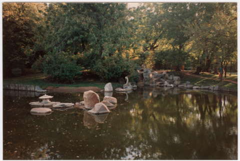 Rock feature in pond (ddr-densho-377-2325)