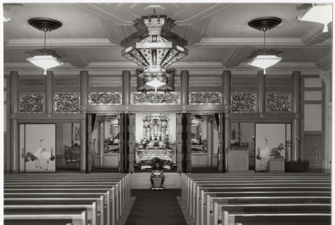 Interior view of the Seattle Betsuin Buddhist Temple (ddr-sbbt-4-164)