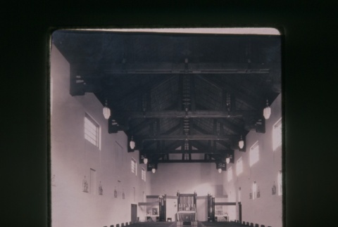 (Slide) - Image of view towards alter inside church (ddr-densho-330-8-master-c911aeb891)
