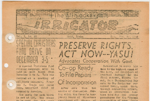 Minidoka Irrigator Vol. I No. 22 (November 28, 1942) (ddr-densho-119-155)