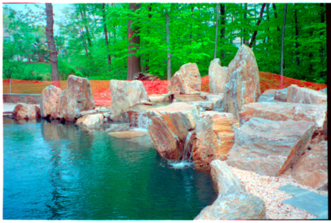 Pool with rock feature (ddr-densho-377-2605)