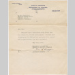 Letter from the Director of Licenses to the Japanese Barber Union (ddr-densho-381-160)