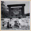 William and Susan Shiomi by Cleveland National Forest sign (ddr-densho-522-303)