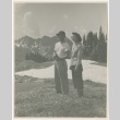 Couple in front of mountain (ddr-densho-326-20)