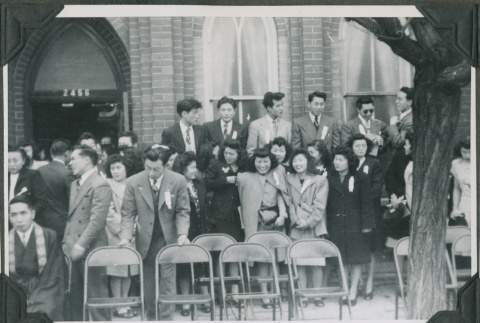 Group photograph in front of a building (ddr-densho-201-738)