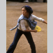 Margie Yemoto playing frisbee (ddr-densho-336-835)