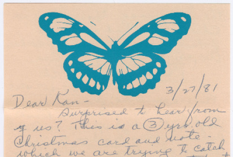 Letter from Horace and Maki Hamada to Kaneji Domoto (ddr-densho-329-1157)