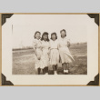 Four young women at Rohwer (ddr-densho-542-495)