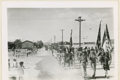 Color guard at July 4th parade (ddr-densho-37-1600)