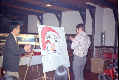 Group with drawing of Santa (ddr-densho-426-1191)