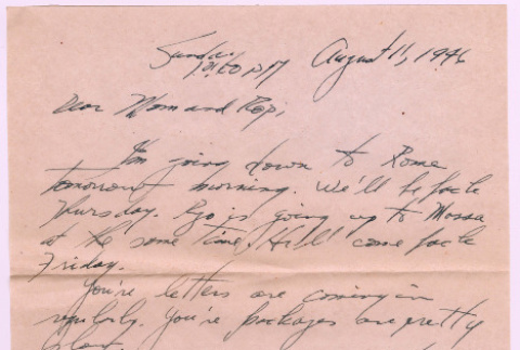 Letter from Tadashi Ishida to Mr. & Mrs. Y Ishida (ddr-densho-535-388)