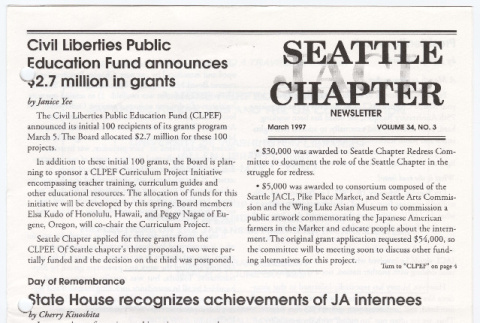Seattle Chapter, JACL Reporter, Vol. 34, No. 3, March 1997 (ddr-sjacl-1-444)