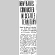 New Raids Conducted in Seattle Territory. Round-Up Not as Extensive as First; 250 Already in Custody on Suspicion of Subversive Activities (March 7, 1942) (ddr-densho-56-673)