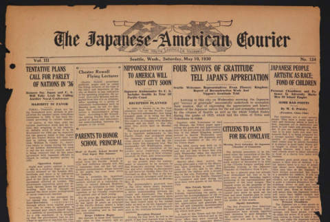 Japanese American Courier Vol. 3, No. 124 (May 10, 1930) (ddr-densho-96-154)