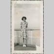 A girl on the deck of a ferry boat (ddr-densho-316-67)