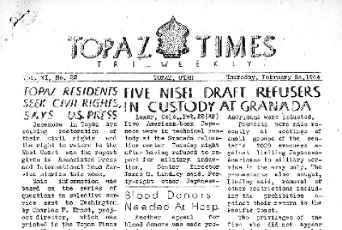 Topaz Times Vol. VI No. 22 (February 24, 1944) (ddr-densho-142-279)