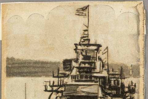 Drawing of the USS Astoria (ddr-njpa-13-360)