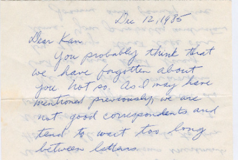 Letter from Larry Silverman to Kaneji Domoto (ddr-densho-329-1161)