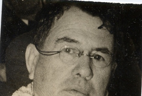 John H. Wilson wearing leis (ddr-njpa-2-914)