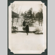 Photo of a woman in snow (ddr-densho-483-394)