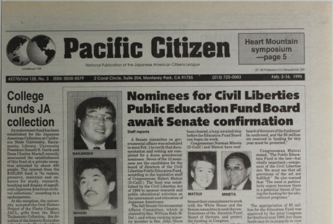 Pacific Citizen, Vol. 120, No. 3 (February 3-16, 1995) (ddr-pc-67-3)