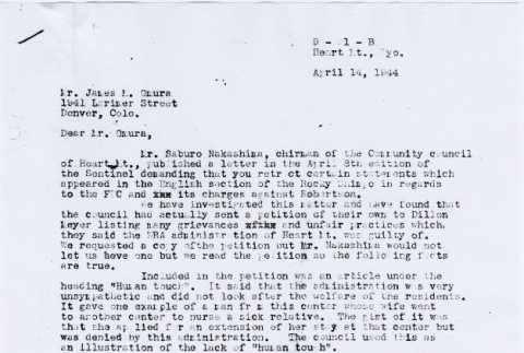 Letter to James Omura from Frank Emi (ddr-densho-122-471)