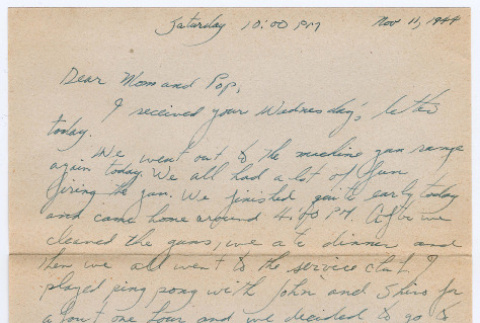 Letter from Tadashi Ishida to Mr. & Mrs. Y Ishida (ddr-densho-535-65)