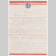 Letter from Tadashi Ishida to Mr. & Mrs. Y Ishida (ddr-densho-535-306)