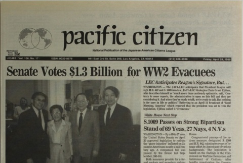 Pacific Citizen, Vol. 106, No. 17 (April 29, 1988) (ddr-pc-60-17)