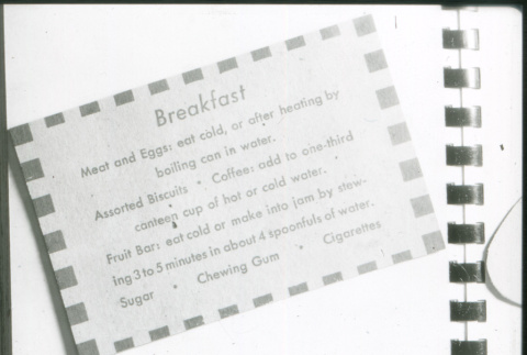 Breakfast ration card (ddr-densho-1007-824)