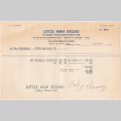 Invoice from Little Man Studio (ddr-densho-319-559)