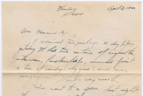 Letter from Tadashi Ishida to Mr. & Mrs. Y Ishida (ddr-densho-535-348)