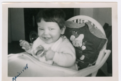 David in high chair (ddr-densho-462-43)