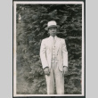 Photo of a man in a summer suit (ddr-densho-483-776)