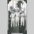 Three men by trees.  Joe Iwataki on left (ddr-ajah-2-663)