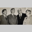 W. Harold Loper, Gregg M. Sinclair, Urban E. Wild and a National Education Association president (ddr-njpa-2-1161)
