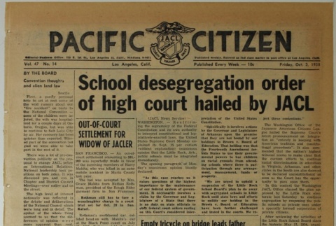 Pacific Citizen, Vol. 47, No. 14 (October 3, 1958) (ddr-pc-30-40)