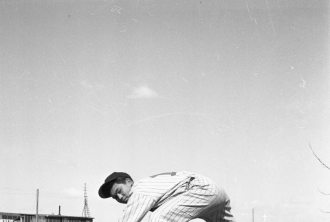Baseball player fielding a ball (ddr-fom-1-745)